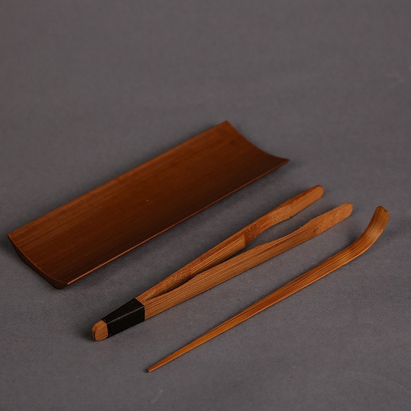 Bamboo Tea Tray - 3/4/5Pcs Bamboo Carbonized Teaware Set Tea