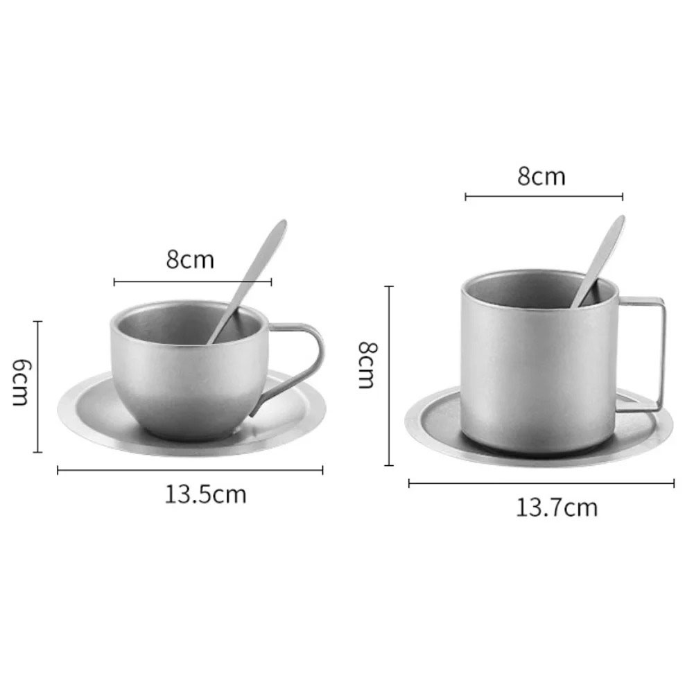 Double Wall Mug - Double Wall Titanium Coffee Cup, Double-Layer