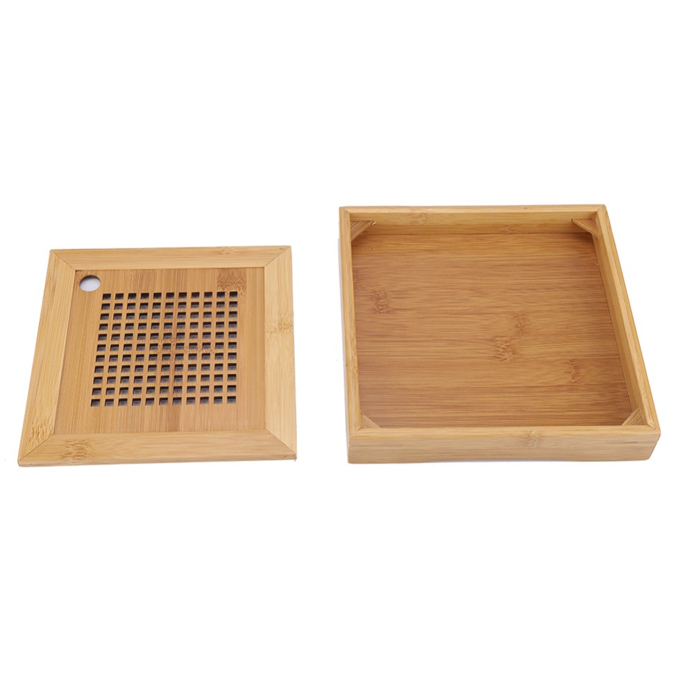 Bamboo Tea Tray - Square Design Kongfu Tea Tray Mini