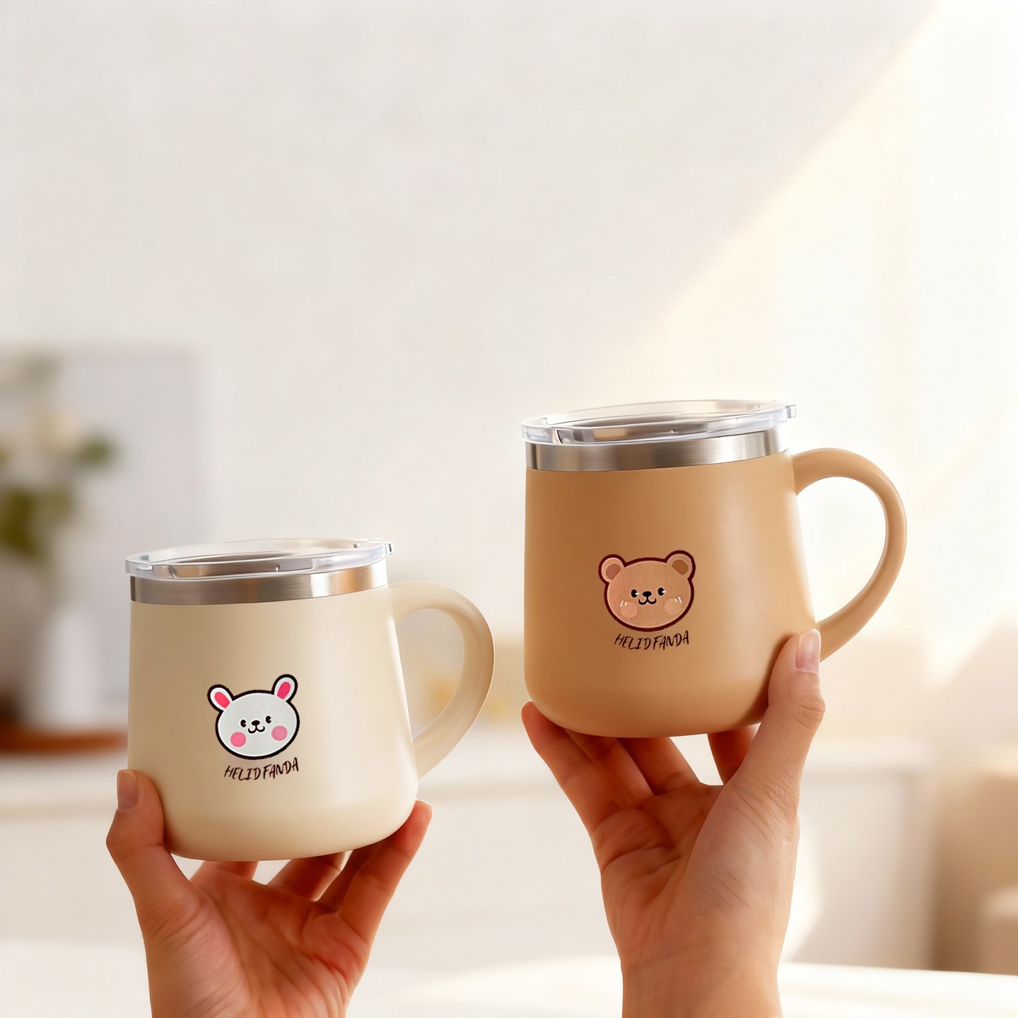 Double Wall Mug - 430ML Cartoon 316 Stainless Steel Coffee