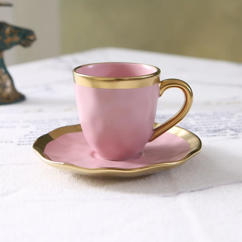 Tea Coffee Pot Set - Italian colored glazed ceramic small coffee