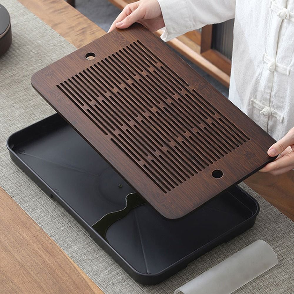 Bamboo Tea Tray - Dual Purpose Bamboo Tea Tray with