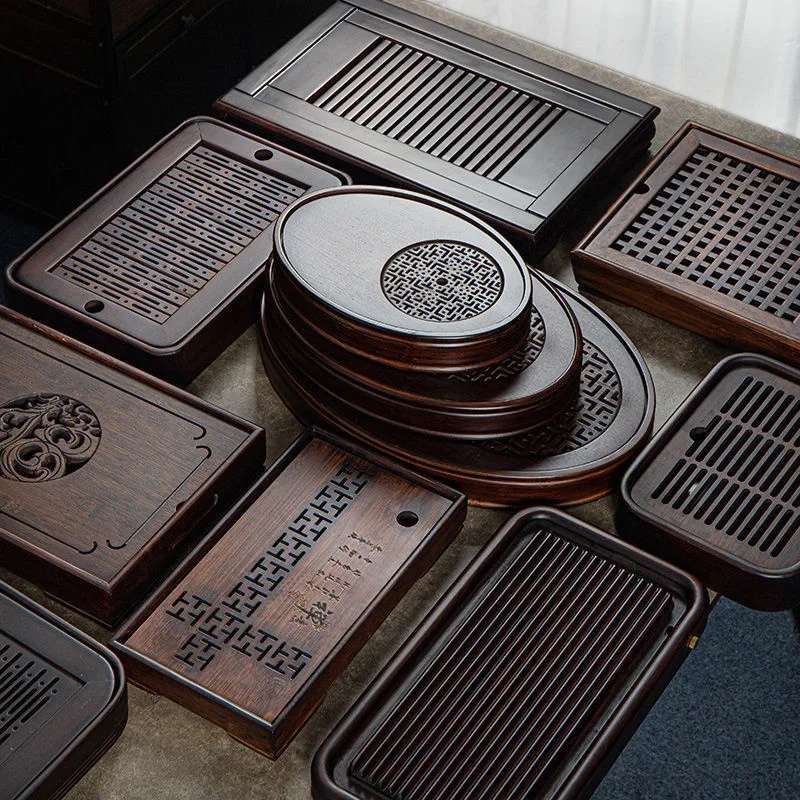 Natural Bamboo Tray, Tea Table - Bamboo Tea Tray ulasan dan harga