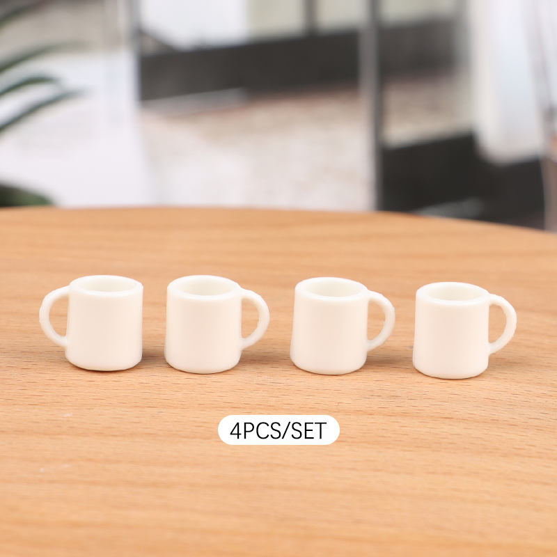 4pcs/Set 1:12 Dollhouse Miniat - Coffee Y Tea ulasan dan harga