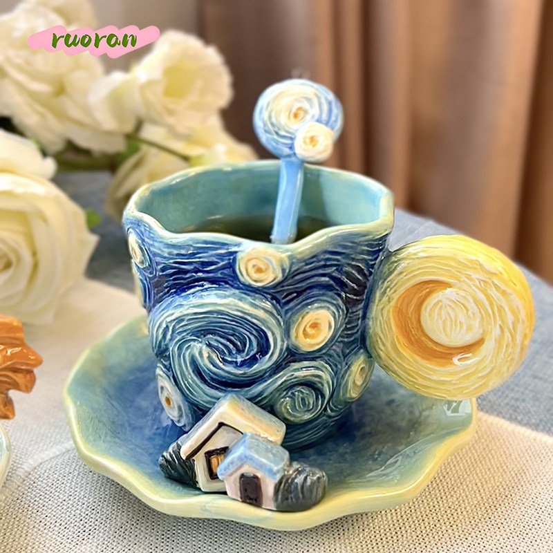 Van Gogh Starry Night Ceramic  - Coffee Tea Van ulasan dan harga