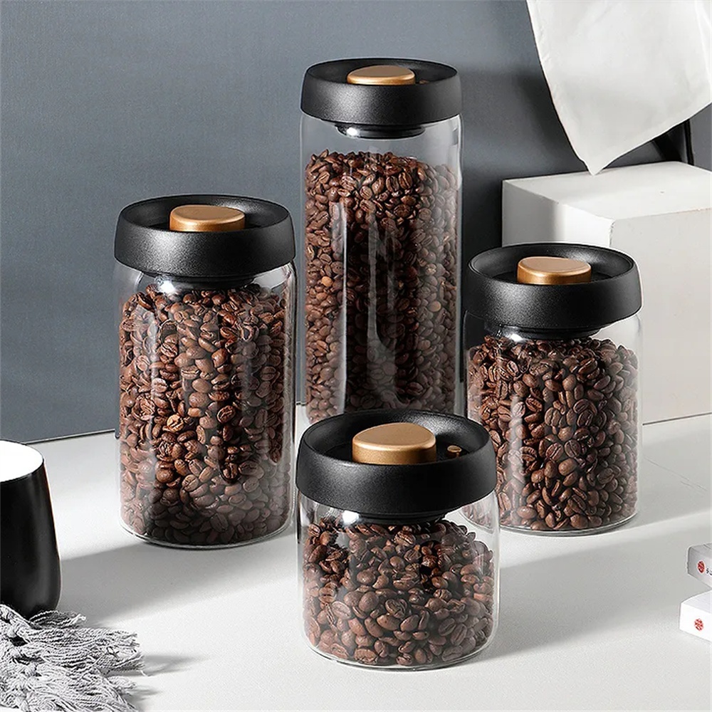 1pack Coffee Bean Storage Cont - Coffee Tea Press ulasan dan harga