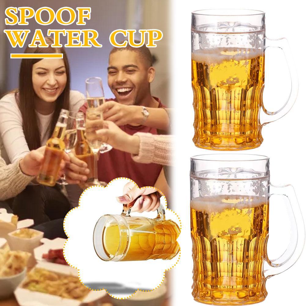 Fake Ice Beer Mug with Double  - Double Wall Mug ulasan dan harga