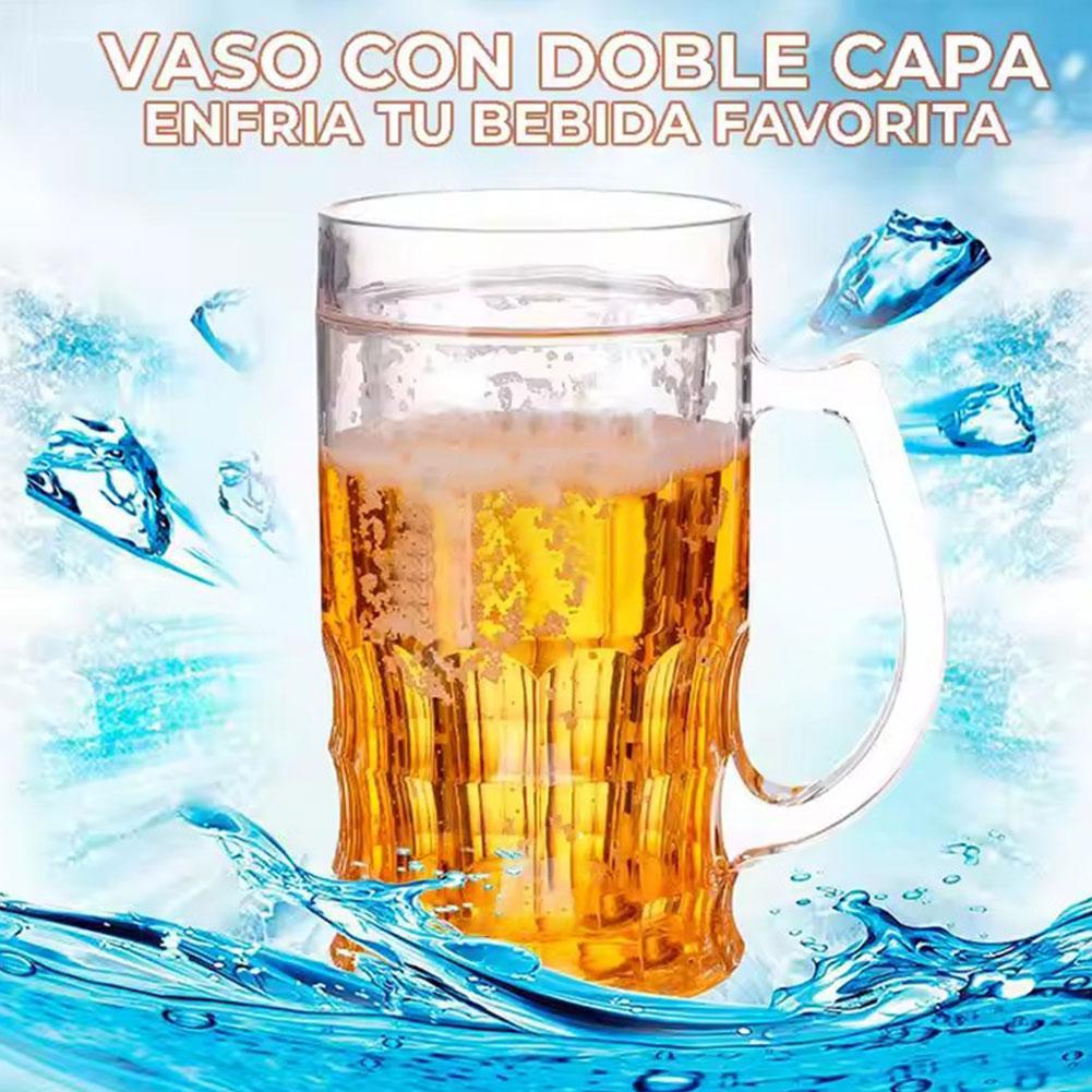 Fake Ice Beer Mug with Double  - Double Wall Mug ulasan dan harga