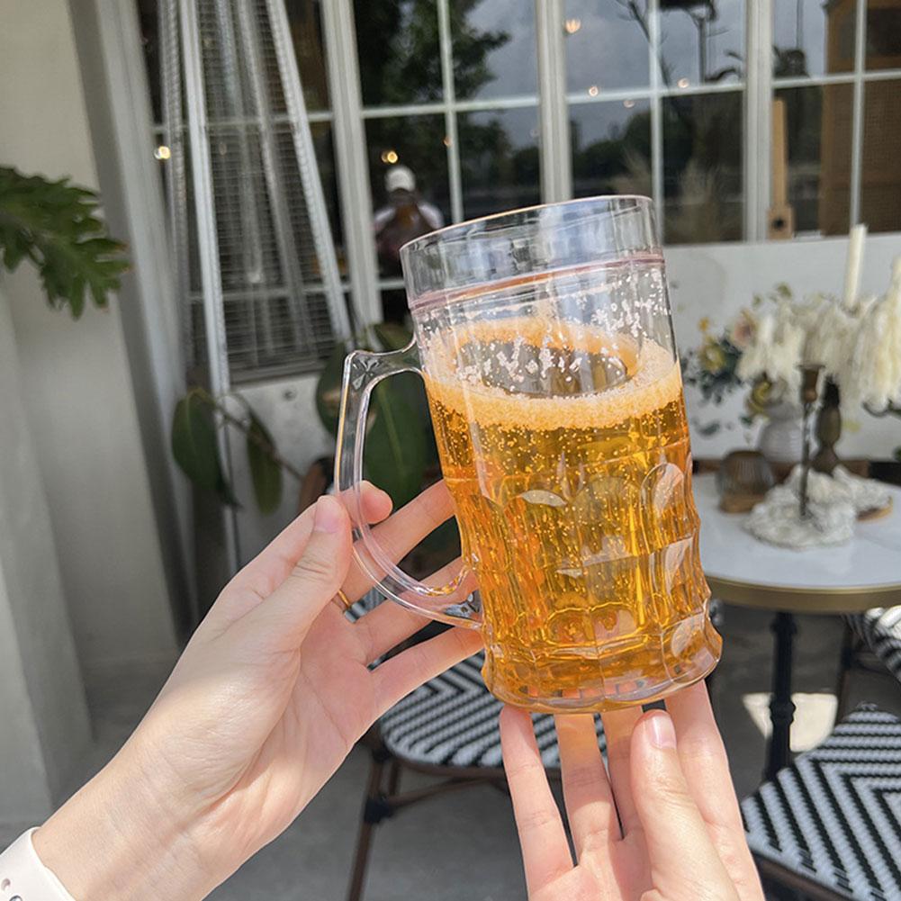 Fake Ice Beer Mug with Double  - Double Wall Mug ulasan dan harga