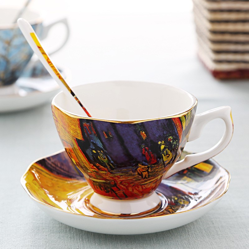 Van Gogh Art Painting Coffee M - Coffee Tea Van ulasan dan harga