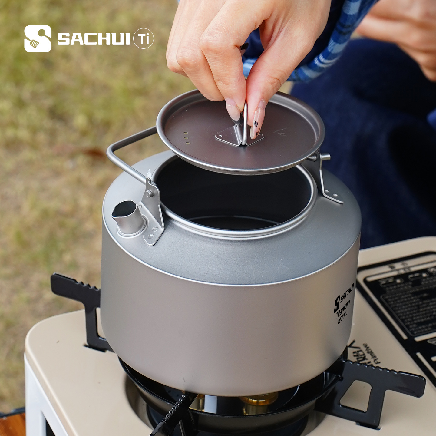 1000ML Pure Titanium Kettle Ou - Tea Coffee Pot Set ulasan dan harga