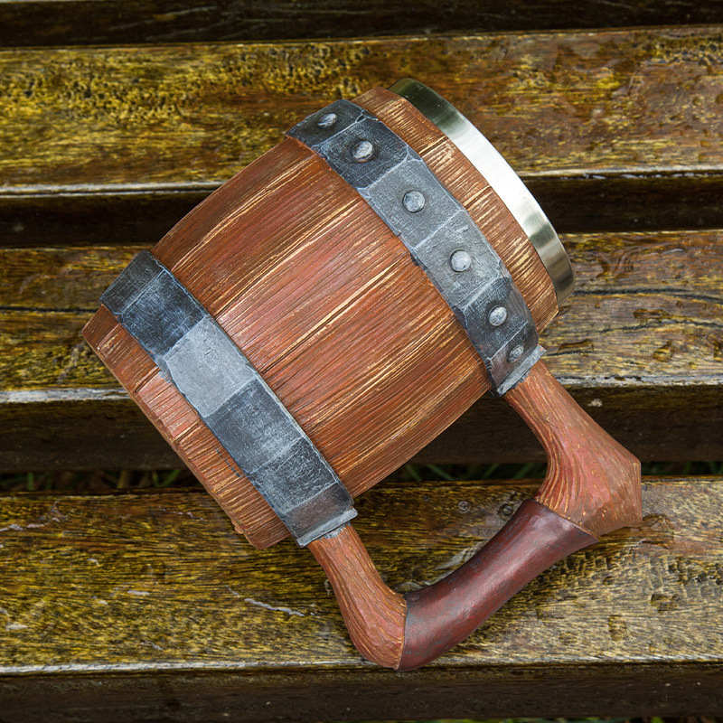 Viking Retro Beer Mug Resin 30 - Double Wall Mug ulasan dan harga