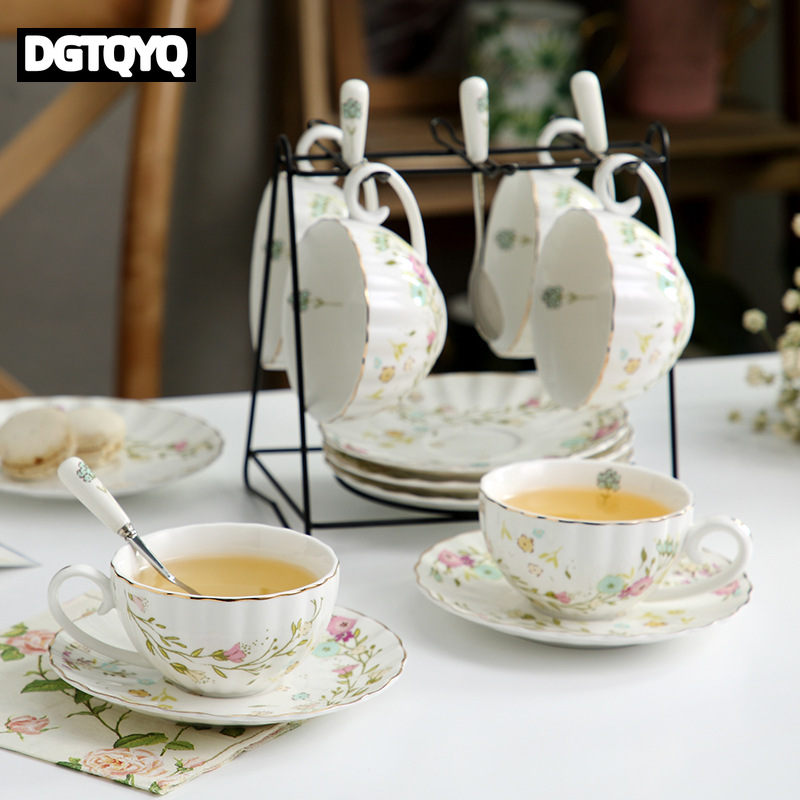 2Pcs Vintage Floral Ceramic Co - Tea Coffee Pot Set ulasan dan harga