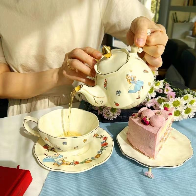 Alice Ceramic Tea and Coffee S - Tea Coffee Pot Set ulasan dan harga