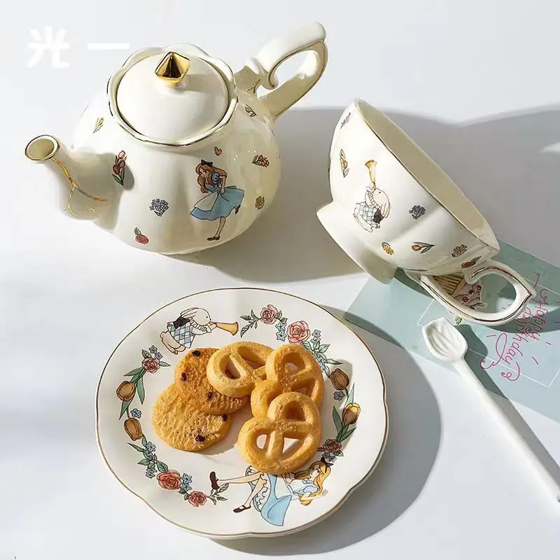 Alice Ceramic Tea and Coffee S - Tea Coffee Pot Set ulasan dan harga