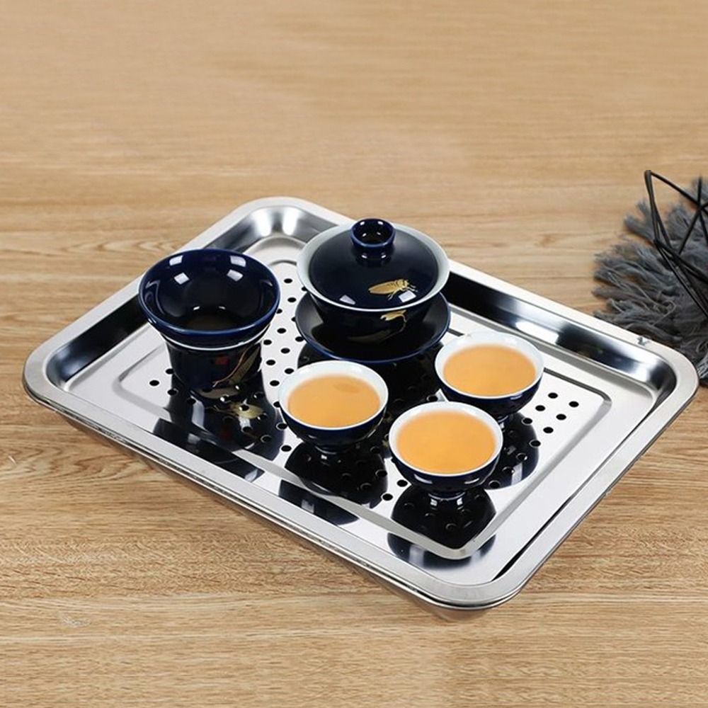 New Stainless Steel Tea Tray R - Bamboo Tea Tray ulasan dan harga