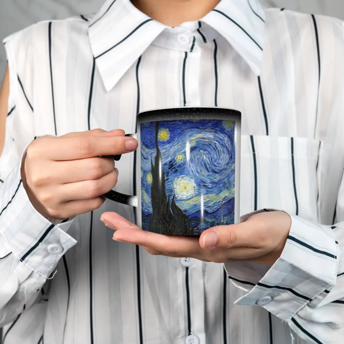 Van Gogh Mug Funny Ceramic Cof - Coffee Tea Van ulasan dan harga