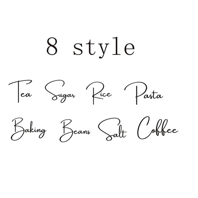 Decal Only 8Pcs Kitchen Organi - Switching Coffee To Tea ulasan dan harga
