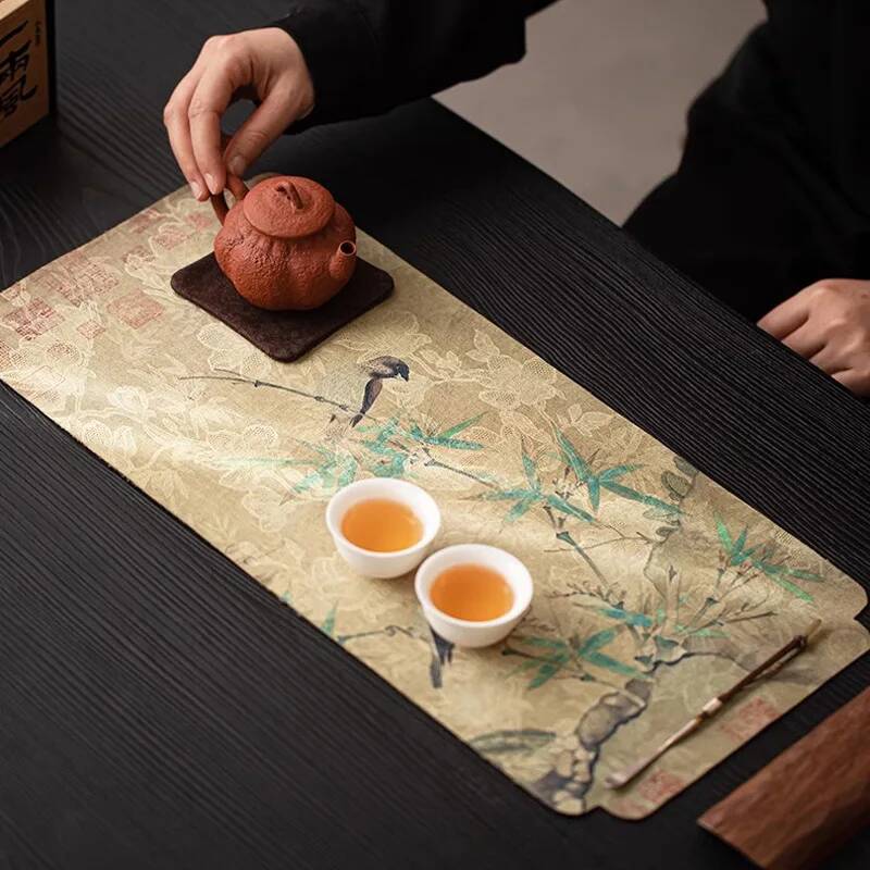 Chinese Cloud Silk Green Bambo - Bamboo Tea Tray ulasan dan harga