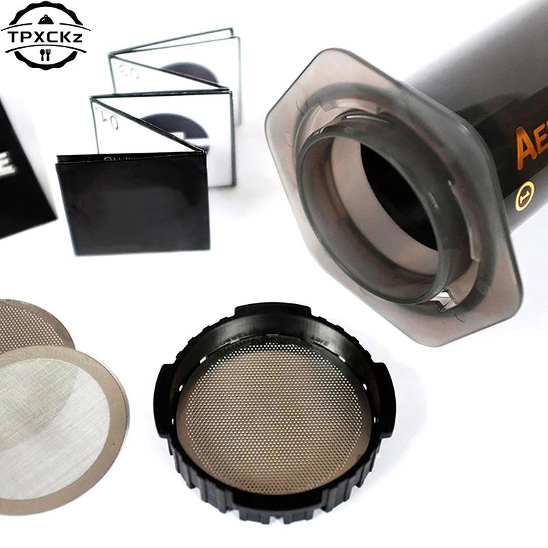 1pc Coffee Metal Filter Reusab - Aeropress Coffee Maker ulasan dan harga