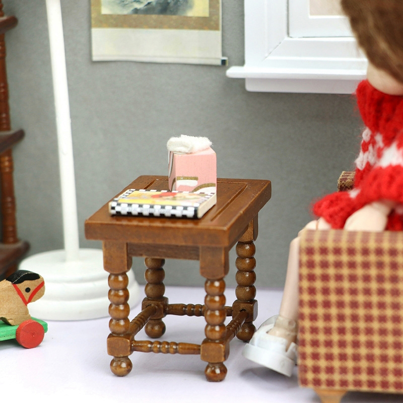 1:12 Dollhouse Miniature Round - Coffee Y Tea ulasan dan harga