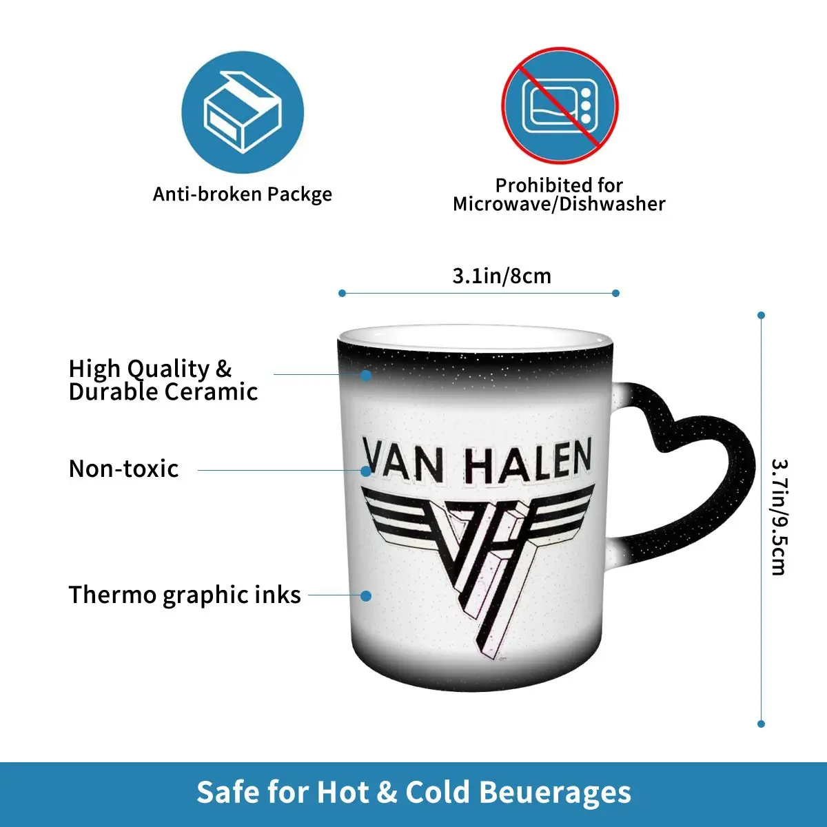 Van Halen 5150 Logo Mug Funny  - Coffee Tea Van ulasan dan harga