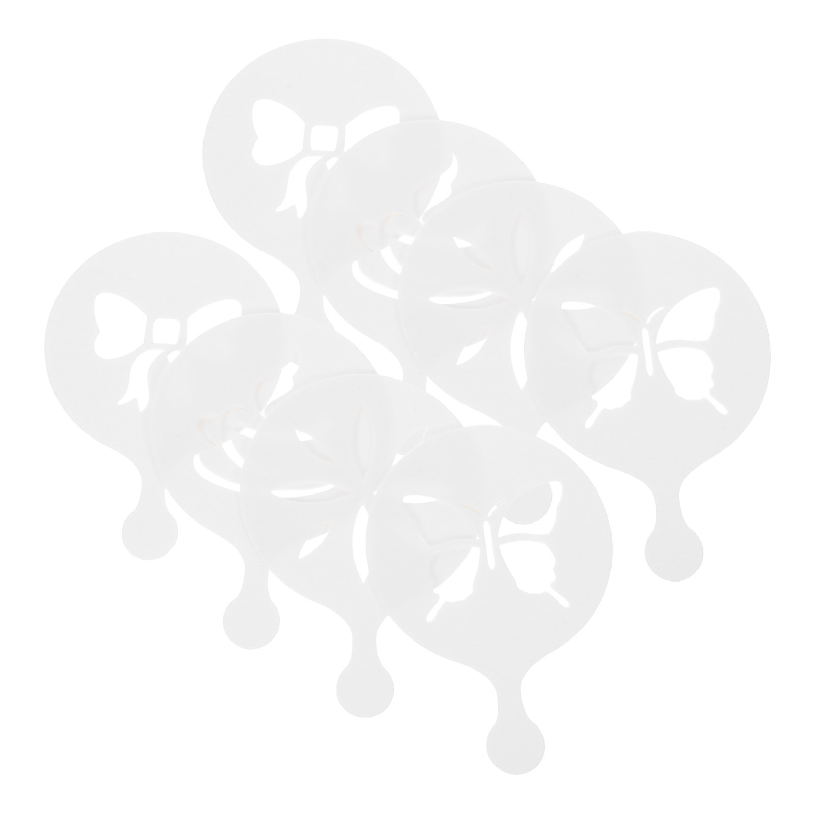 8Pcs Coffee Latte Art Stencils - Coffee Stencil Art ulasan dan harga