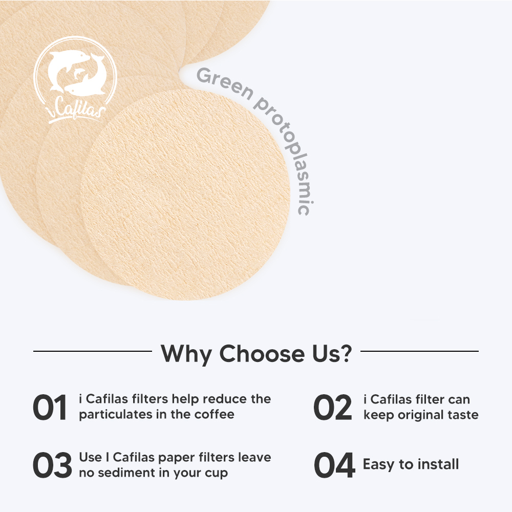 57mm/63mm Coffee Filter Paper  - Aeropress Coffee Maker ulasan dan harga