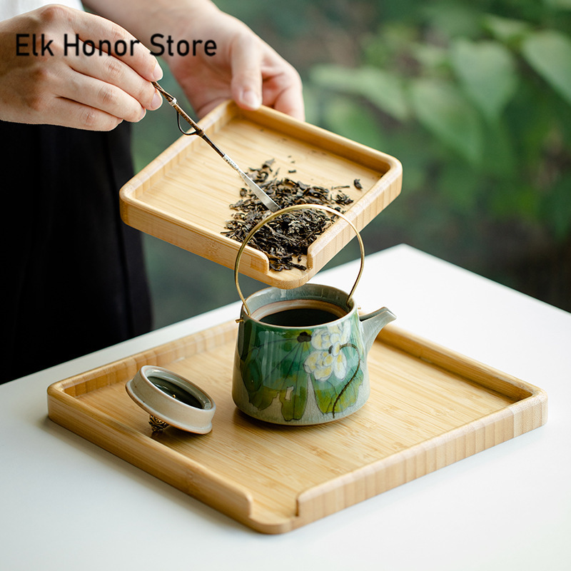 Chinese Bamboo Food Tray Puer  - Bamboo Tea Tray ulasan dan harga