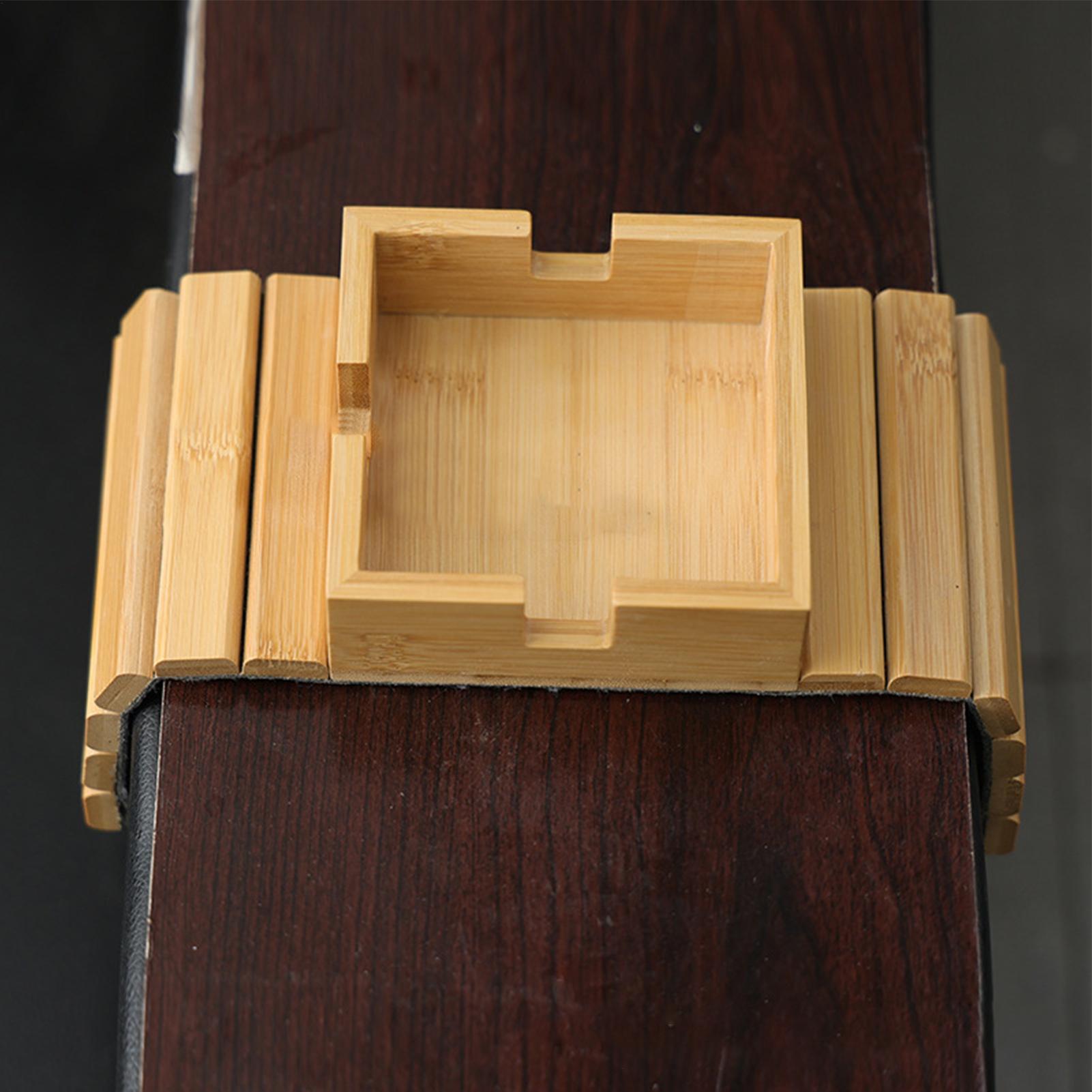 Couch Cup Holder Wood Sofa Arm - Bamboo Tea Tray ulasan dan harga