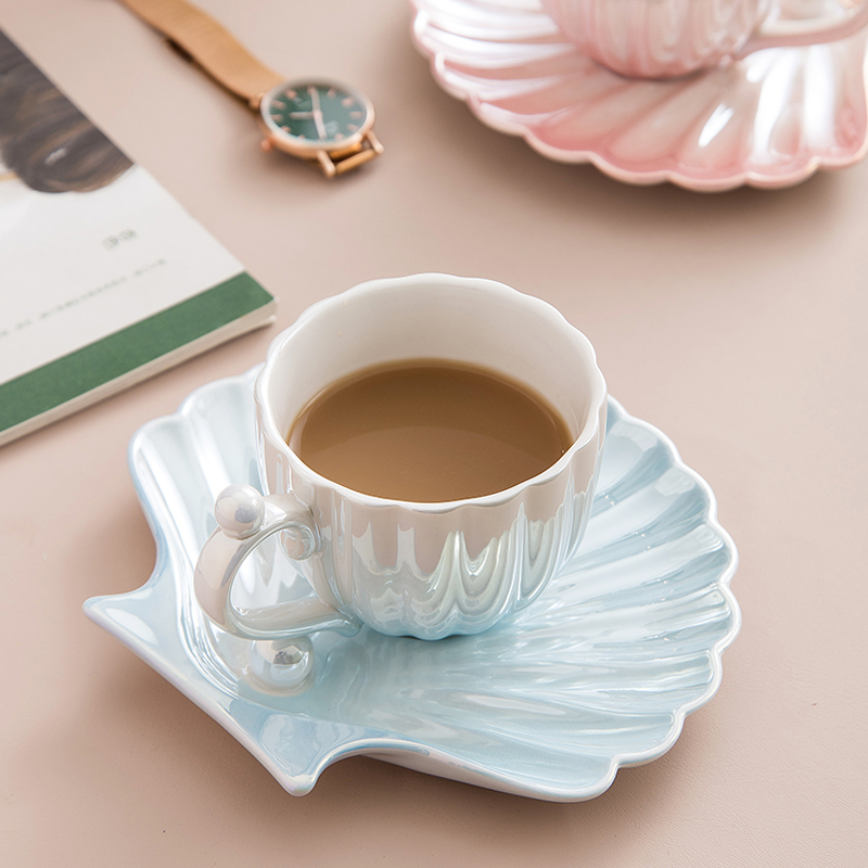 Pearl Shell Design Ceramics Mu - Best Tea Coffee ulasan dan harga