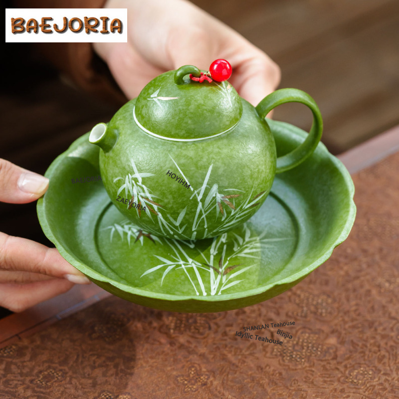 BAEJORIA Hand Painted Bamboo P - Bamboo Tea Tray ulasan dan harga