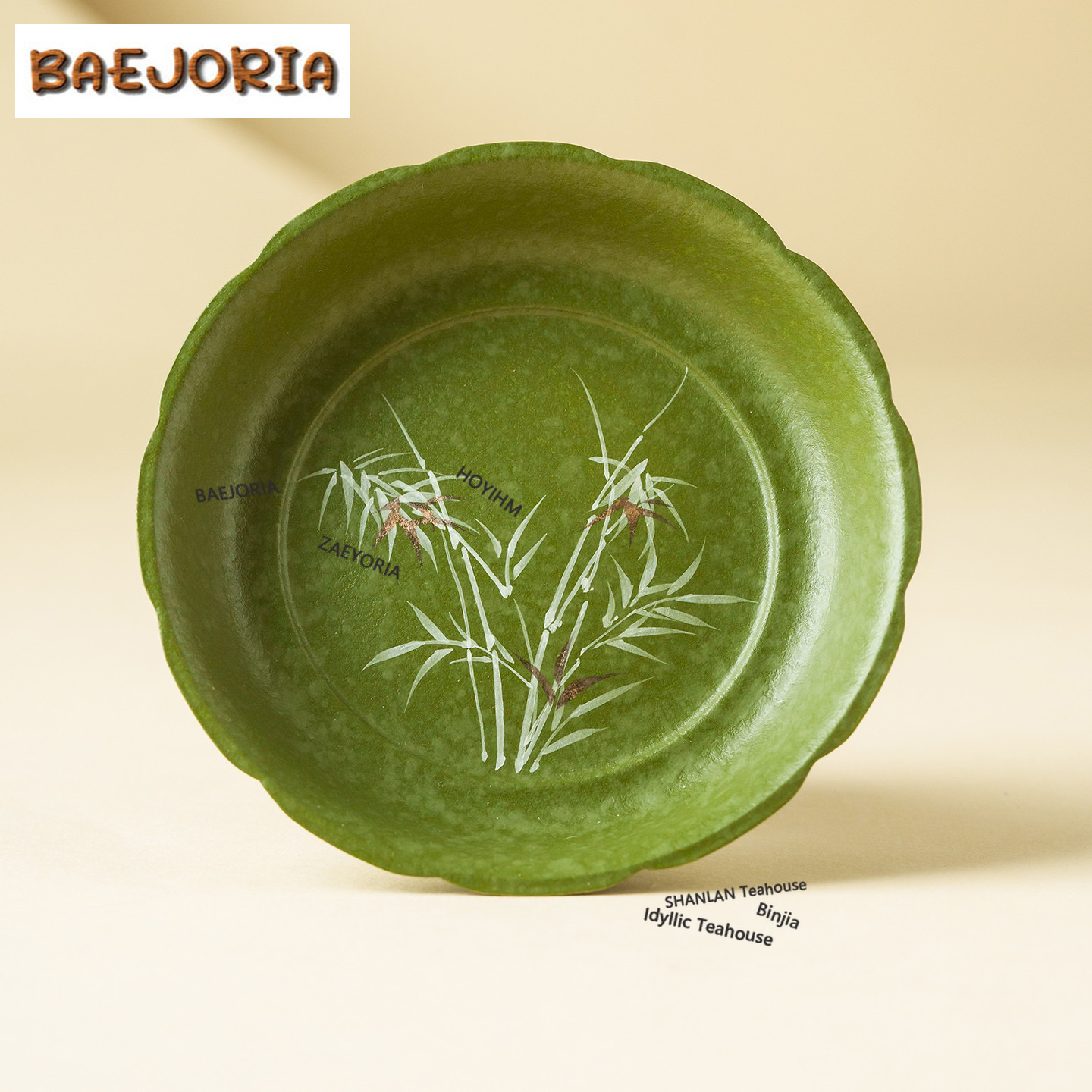 BAEJORIA Hand Painted Bamboo P - Bamboo Tea Tray ulasan dan harga