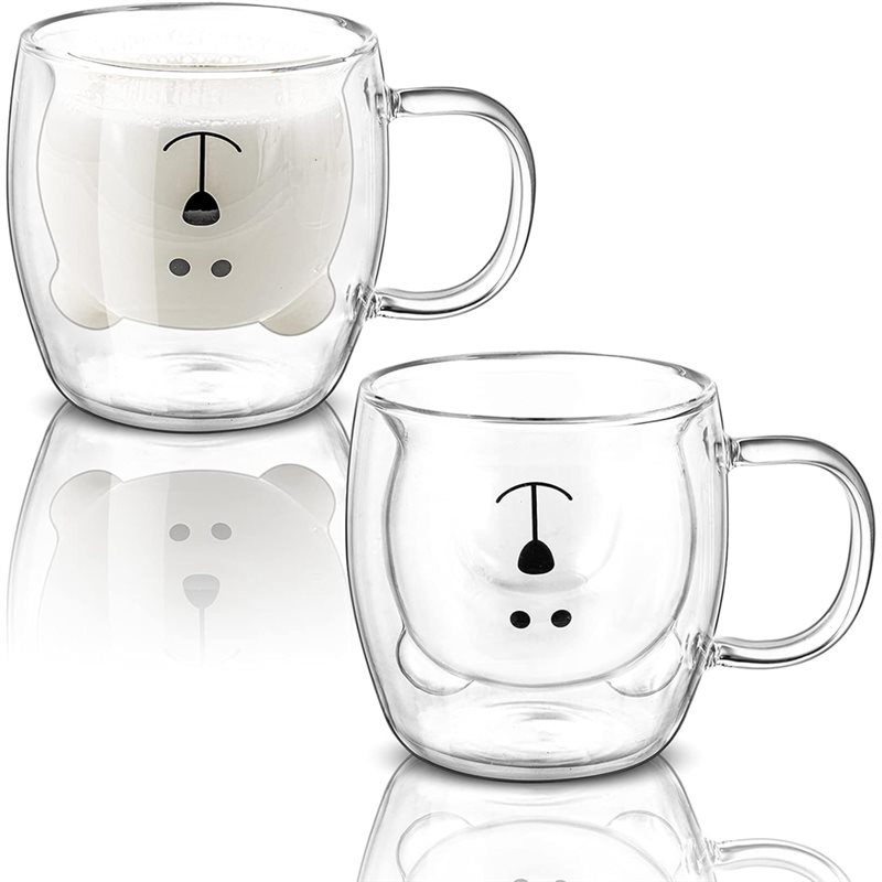 A76I-Cute Bear Design 2 Pack D - Double Wall Mug ulasan dan harga