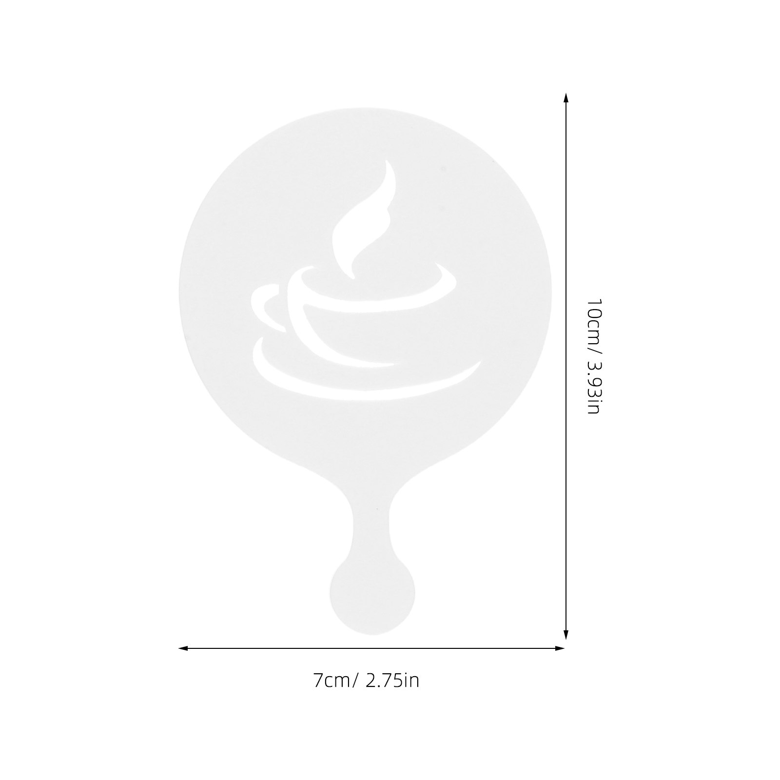 8Pcs Latte Art Coffee Stencils - Coffee Stencil Art ulasan dan harga