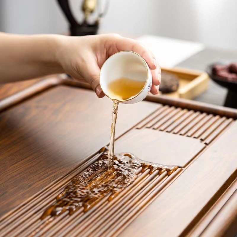 High Grade Large Tea Tray Huan - Bamboo Tea Tray ulasan dan harga