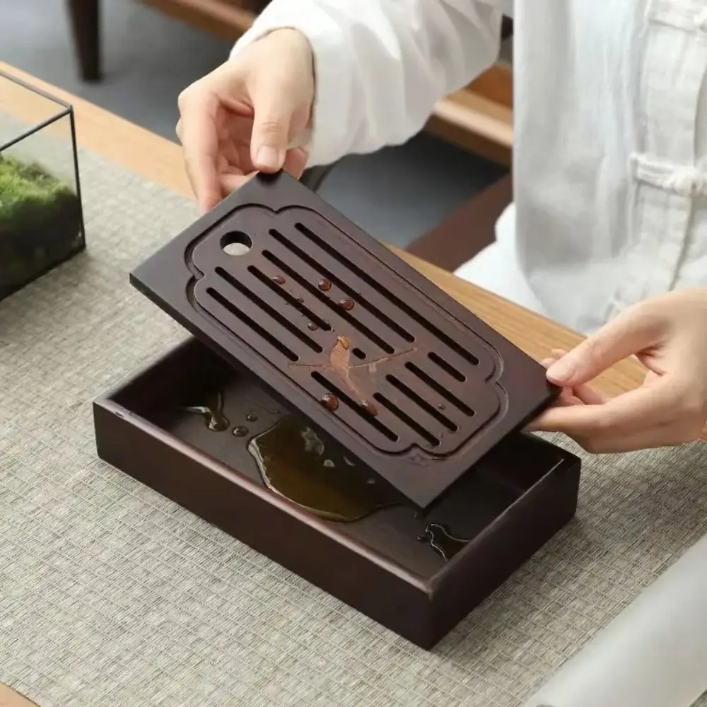 Mini Natural Bamboo Chinese Te - Bamboo Tea Tray ulasan dan harga