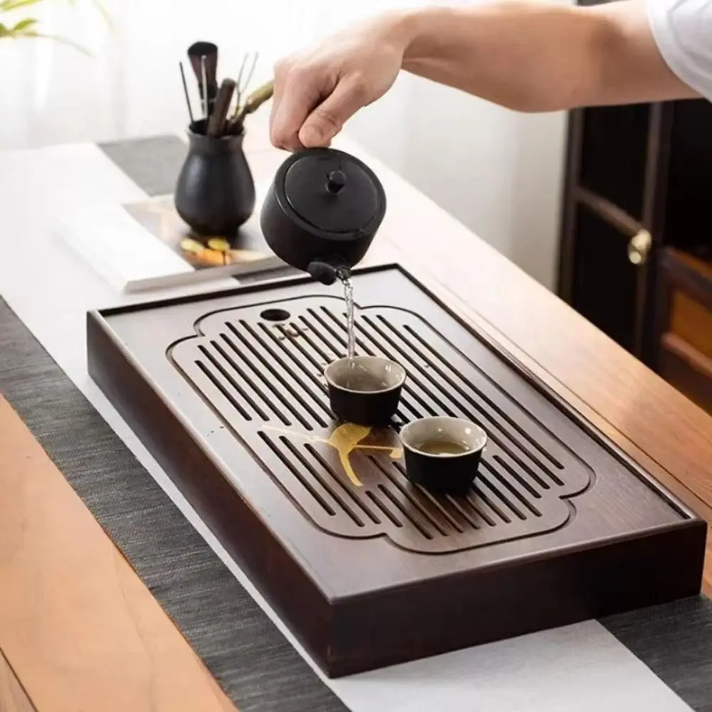 Mini Natural Bamboo Chinese Te - Bamboo Tea Tray ulasan dan harga