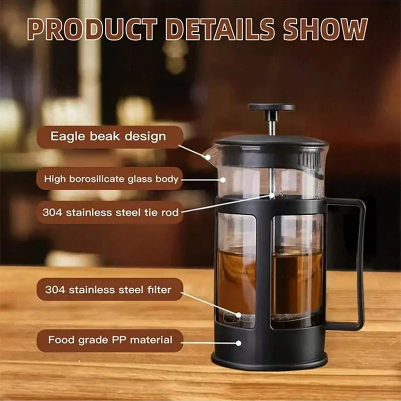 Coffee French Press Pot With F - Coffee Tea Press ulasan dan harga