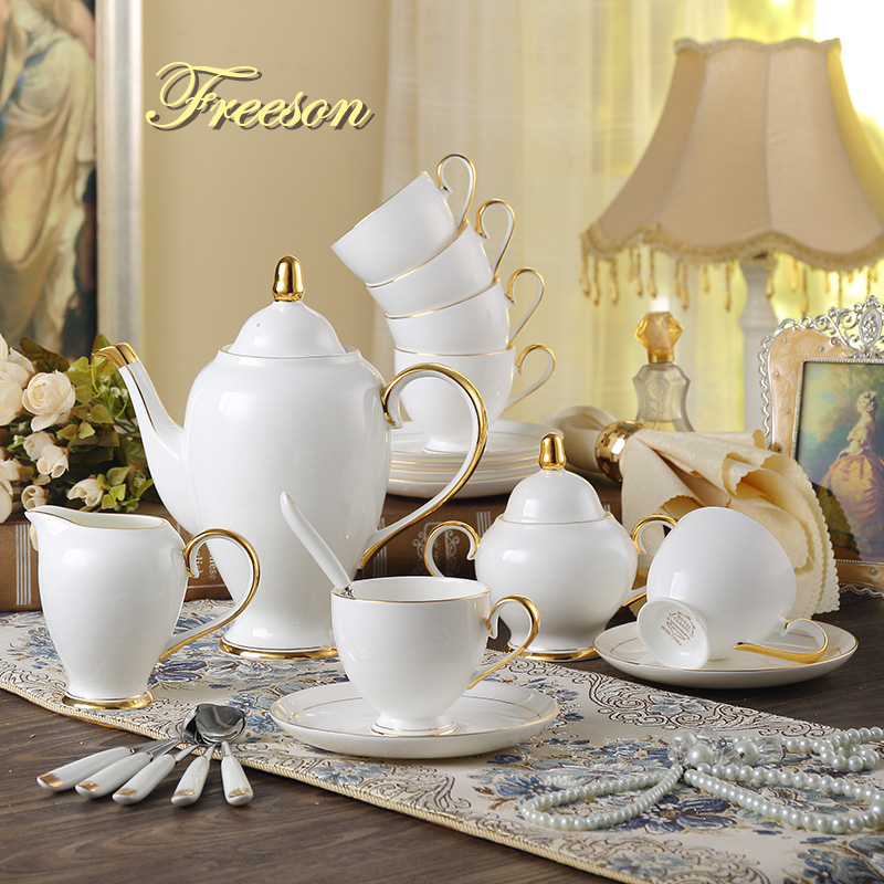Grace Bone China Coffee Set Wh - Tea Coffee Pot Set ulasan dan harga