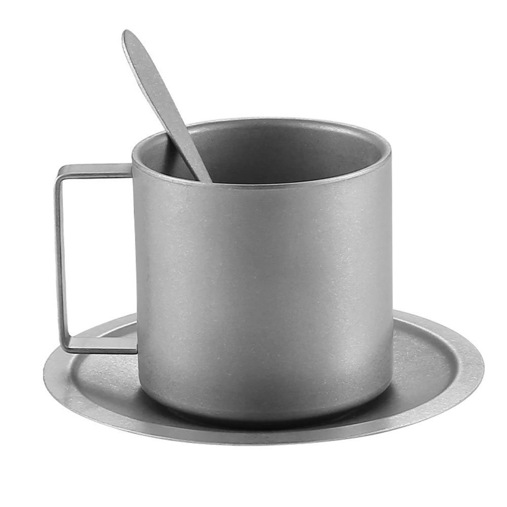 Double Wall Titanium Coffee Cu - Double Wall Mug ulasan dan harga