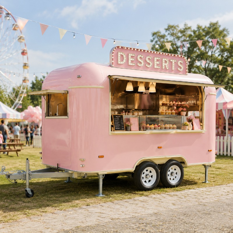 Food Truck Trailer Street Cate - Coffee Tea Van ulasan dan harga