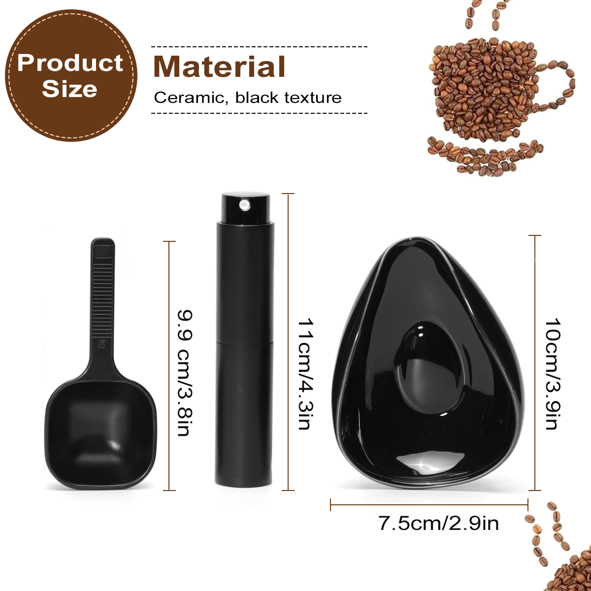 Leeseph Coffee Bean Dosing Cup - Tea Coffee Pot Set ulasan dan harga