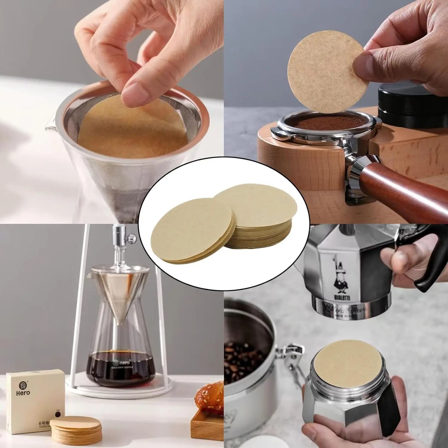 60mm 100 Pcs Round Disposable  - Aeropress Coffee Maker ulasan dan harga