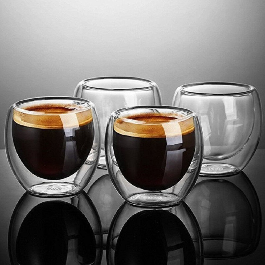 Double Walled Glass Coffee Mug - Double Wall Mug ulasan dan harga