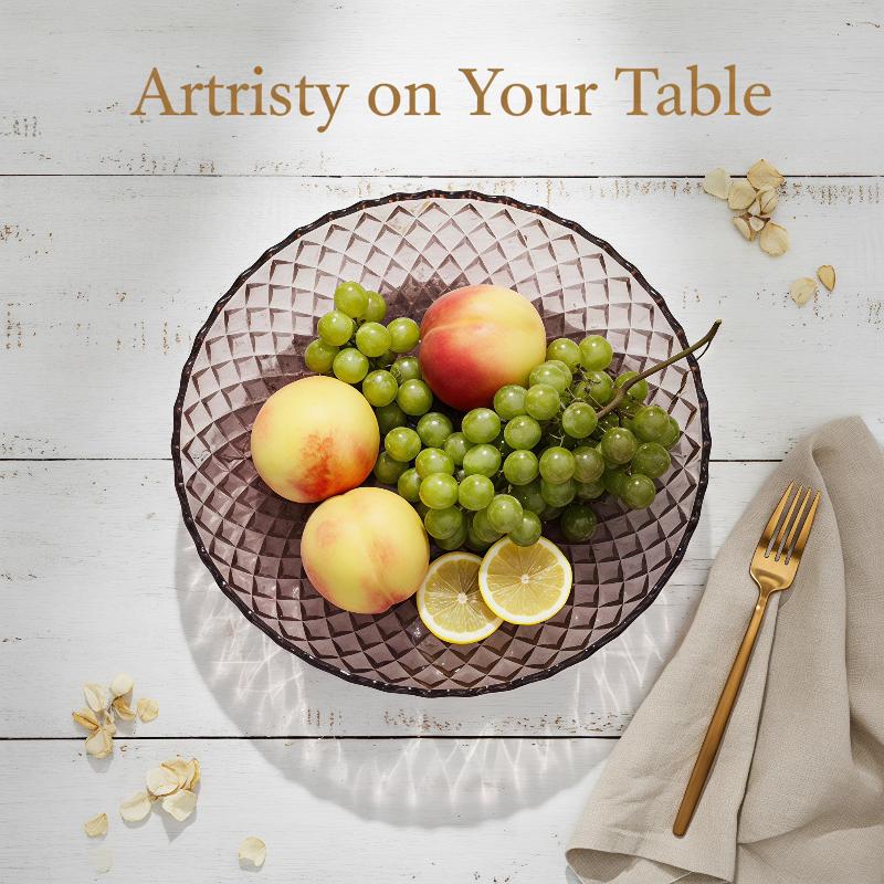 Clear Flower Shaped Fruit Plat - Coffee Tea Display ulasan dan harga