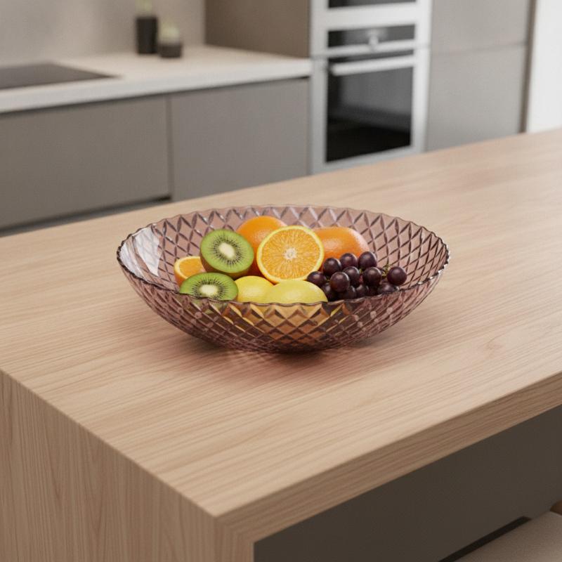 Clear Flower Shaped Fruit Plat - Coffee Tea Display ulasan dan harga