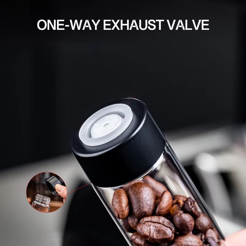Coffee Beans Container Tube Di - Coffee Tea Display ulasan dan harga