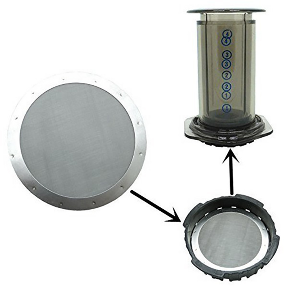 2PCS/lot 61MM Coffee Metal Mes - Aeropress Coffee Maker ulasan dan harga