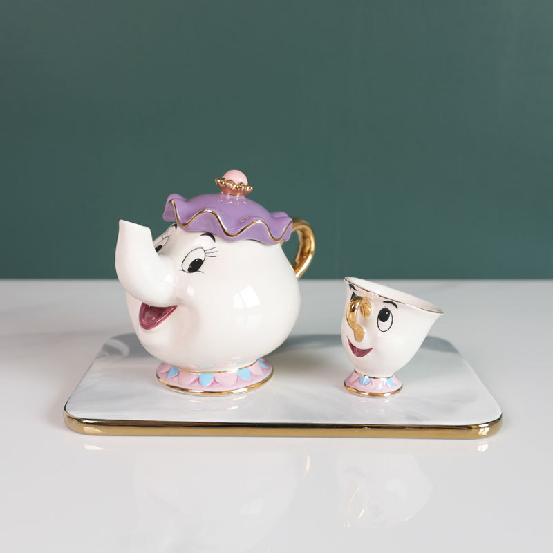 Hot Teapot Cartoon Beauty And  - Coffee Y Tea ulasan dan harga